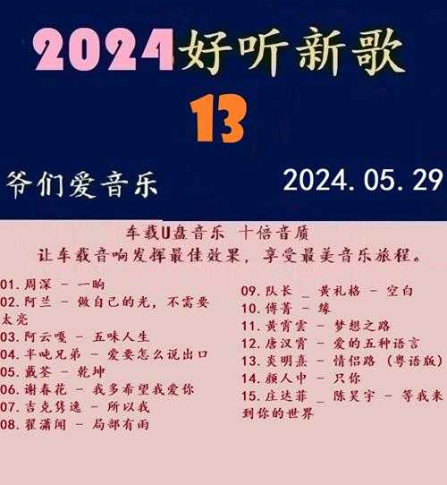 群星《2024好听新歌13》十倍音质WAV分轨