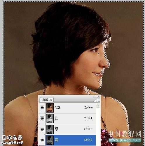 photoshop 巧用选区给偏色人像较色及美白