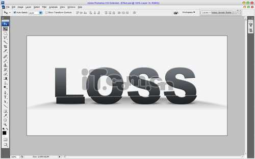 Photoshop 绘制有趣的切割文字特效