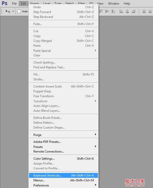 ps快捷键自定义 Photoshop中自定义键盘快捷键图文教程