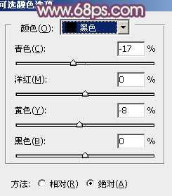 Photoshop将草原人物图片调制出小清新的黄蓝色