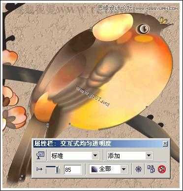 CorelDRAW(CDR)设计制作中国风花鸟工笔画实例教程