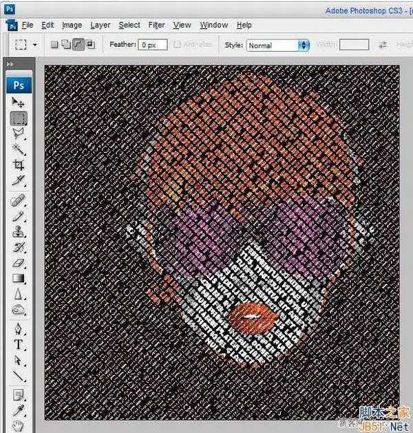 如何利用ps用文字制作出人脸海报效果的教程