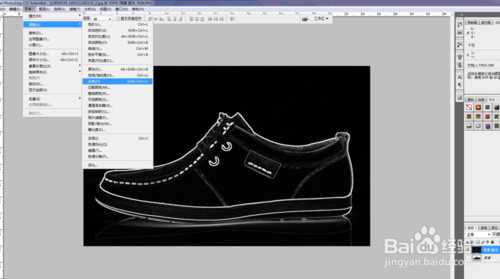 ps把鞋子转换成素描效果教程