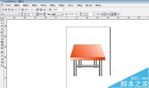 coreldraw软件怎么绘制桌子？