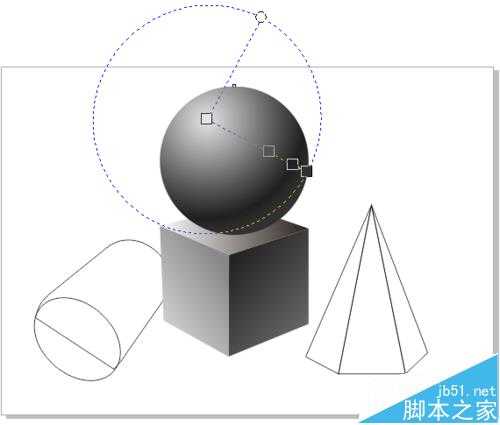 cdr怎么绘制几何体静物素描图?