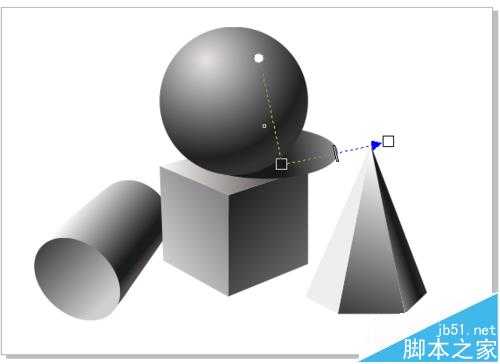 cdr怎么绘制几何体静物素描图?