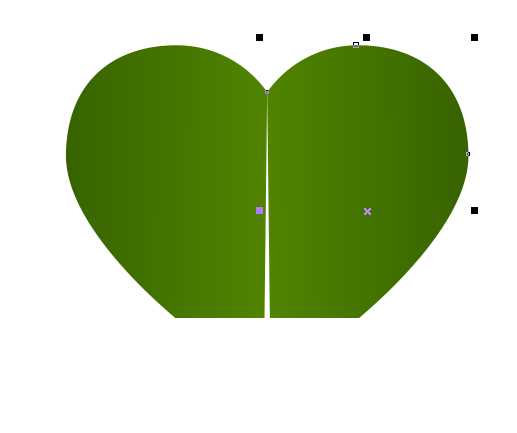 CDR绘制三叶草绿色花环实例教程