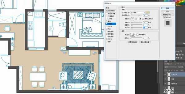PS怎么给室内平面图上色? ps彩色平面图的制作方法