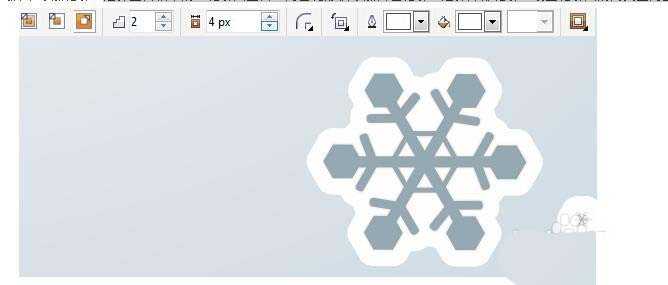 cdr怎么画雪花矢量图? cdr雪花的设计方法