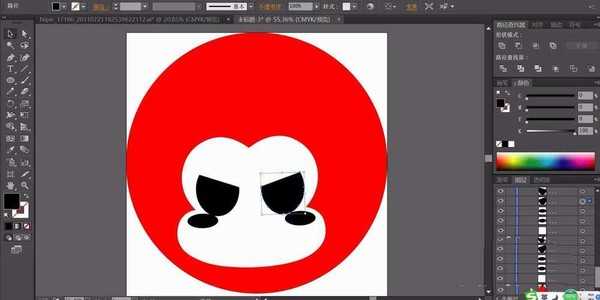 ai怎么设计猴子图标? ai设计猴子logo标志的教程