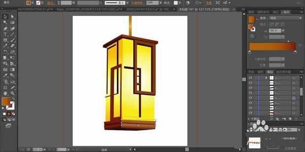 ai怎么设计矢量宫灯图? ai宫灯素材的画法