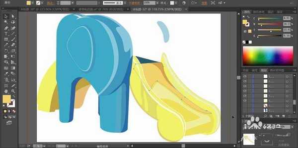 ai怎么设计儿童滑梯插画? ai儿童滑梯的画法