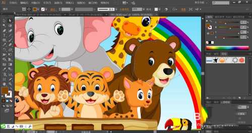 ai怎么手绘动物园插画 ai设计动物园插画教程