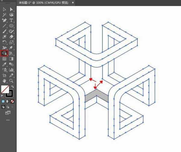 ai怎么设计视觉误差矢量效果图? ai三维视觉差图形的画法